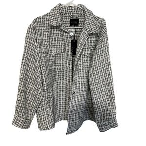 NWT oversized Stoosh  plaid jacket